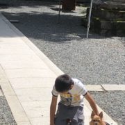 元気くんと犬